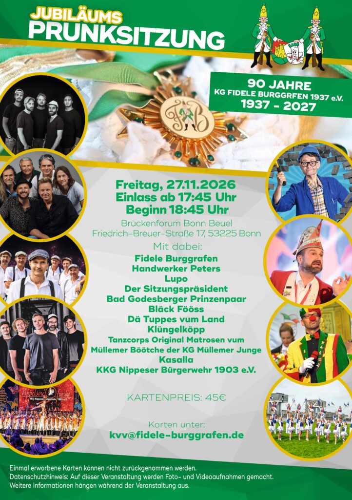 Prunksitzung Fidele Burggrafen 27.11.26